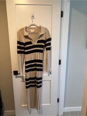 baha long sleeve maxi dress in white sndys SNDYS Baha Long Sleeve Maxi Dress in White